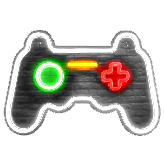 MECHARITE Controller LED Neon Sign White: Clean Wall Decor