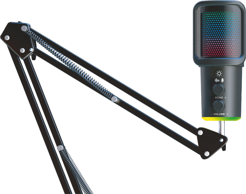 MECHARITE AURA RGB Gaming Microphone: Clear Sound for Streamers