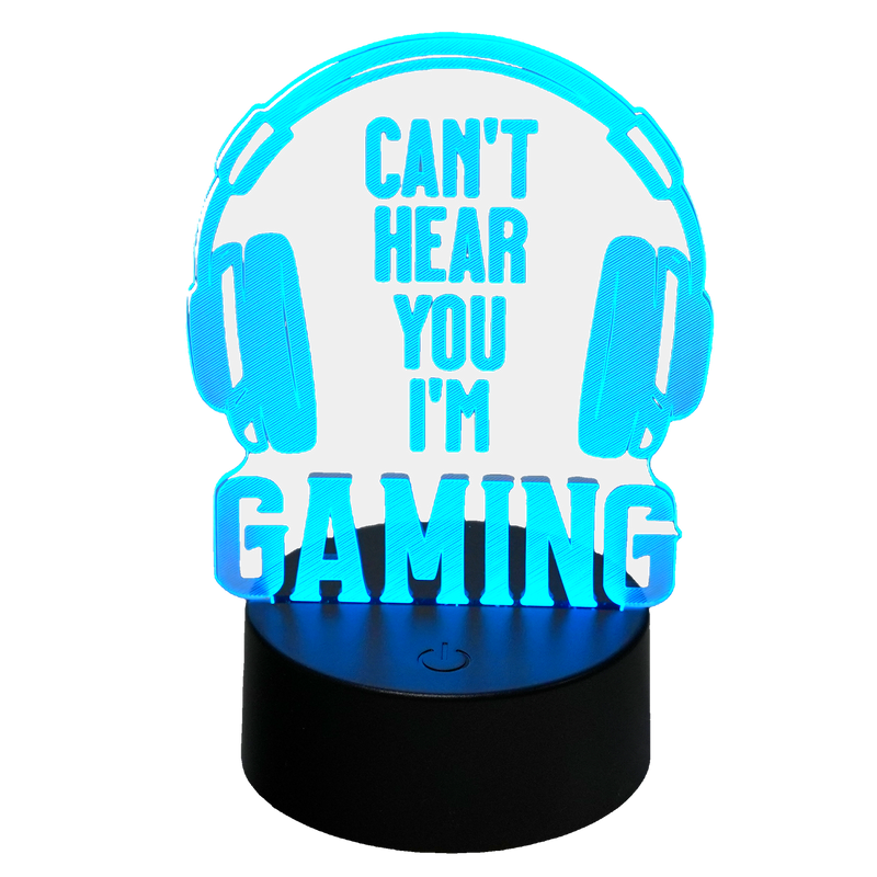 MECHARITE 3D Lamp CANT HEAR YOU: The Headset-On Sign