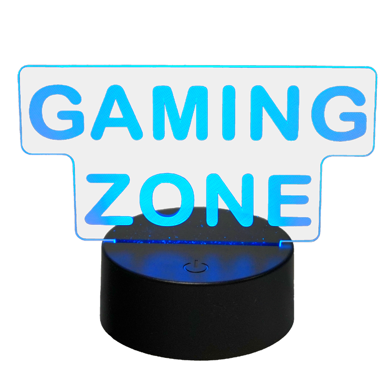MECHARITE 3D LED Lamp Gaming Zone: A Glow Sign for Your Setup